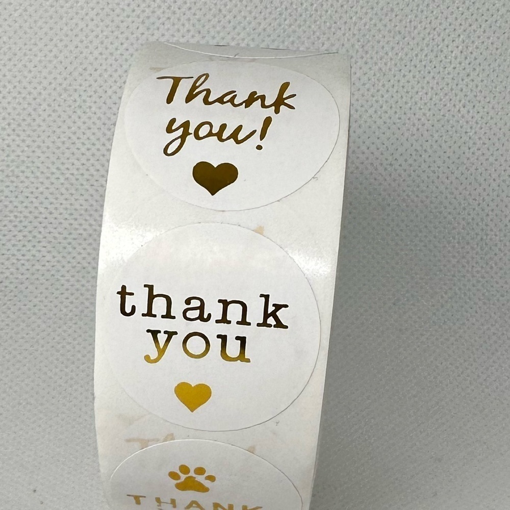 500 thank you stickers (variety pack) 1in round | shipping supplies​​​ - Picture 4 of 6